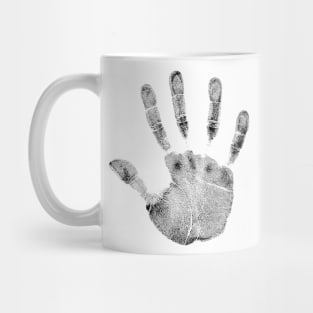 Hand palm dlan fingerprint Mug